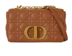 Small Caro Shoulder Bag, Leather, Tan, 62-MA-0211, DB, 3*